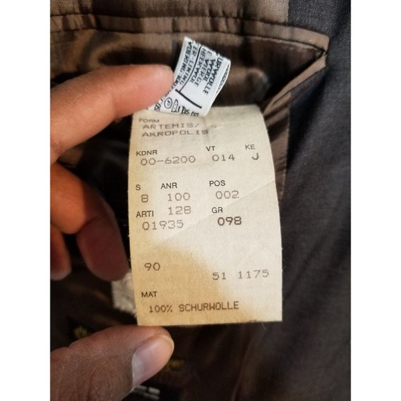 HUGO BOSS 40R MEN'S SPORT COAT BROWN SUPER 100S WOOL MADE IN ITALY S-330 - Picture 10 of 10